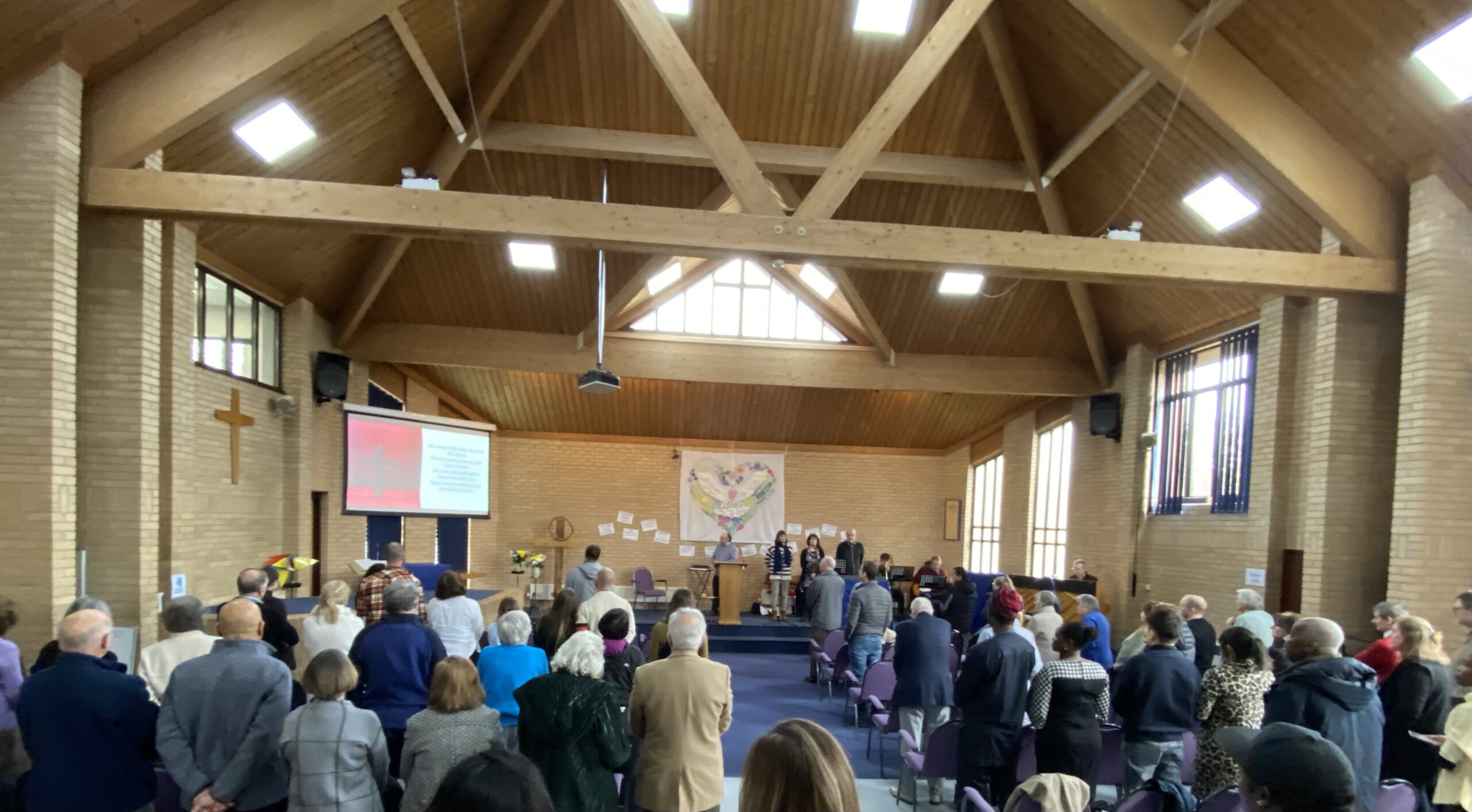 Church members gathered together